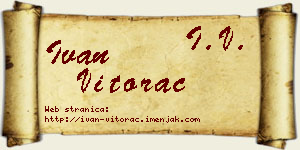 Ivan Vitorac vizit kartica